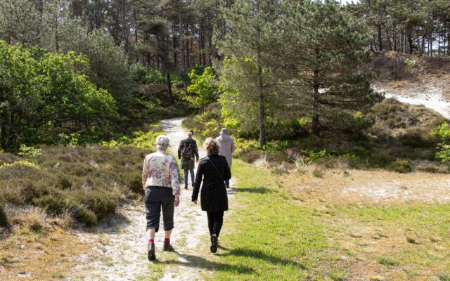 Wandeling duinen met mensen