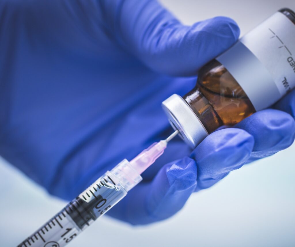 Een vaccinatiespuit
