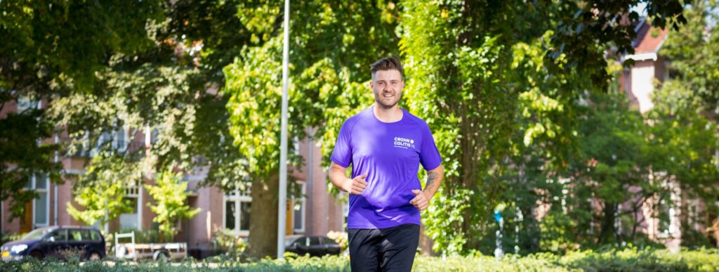 Man aan het hardlopen