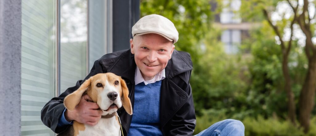 Man met hond